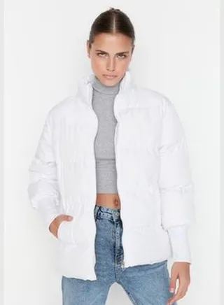 Stone Oversize Rib Detailed Inflatable Coat TWOAW22MO0002