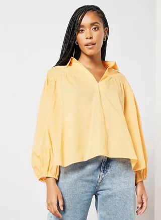 Collar Neck Top