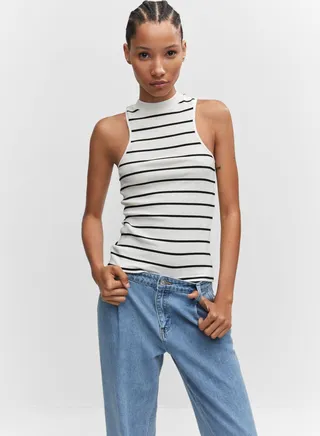 Striped Knitted Cami
