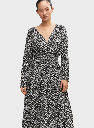 Surplice Waist Ruched Waist Dress