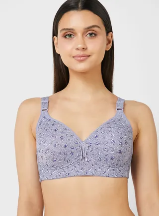 Printed T-Shirt Bra