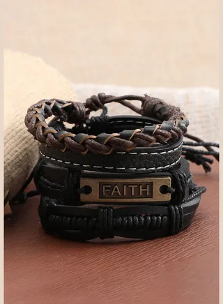 Trendy Casual PU Leather Designer Bracelet For Women