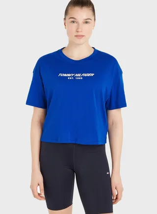 Essentials Rlx Logo Crop T-Shirt