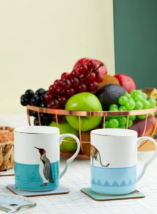 2 Pack Printed Mugs