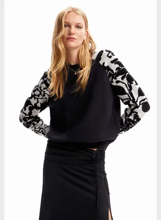 Floral Print Sweatshirt