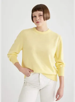Woman Tricot Pullover Long Sleeve
