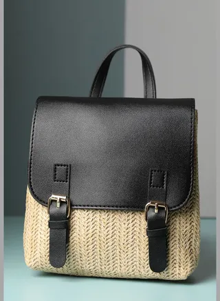 Textured Casual Sling Bag with Buckle Lock For Women