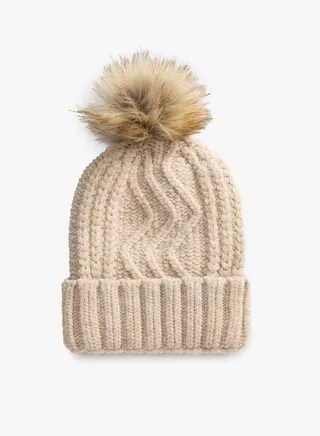 Cable-Knit Beanie
