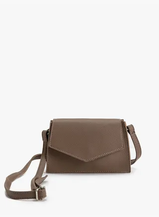 Mini Cross Bag Faux Leather Thin Straps