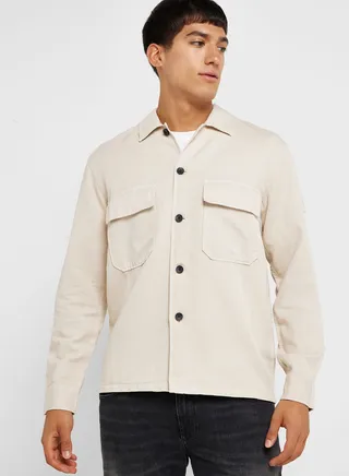 Pocket Detail Regular Fit Shirt