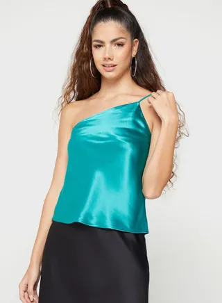 Asymmetric Cami One Shoulder Top