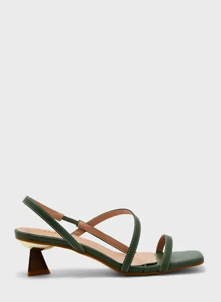 Square-Toe Strappy Sandals