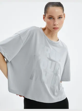 Sport T-Shirt Relax Cut Short Sleeve Crew Neck Modal Fabric