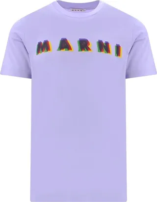 Marni Logo Printed Crewneck T-Shirt