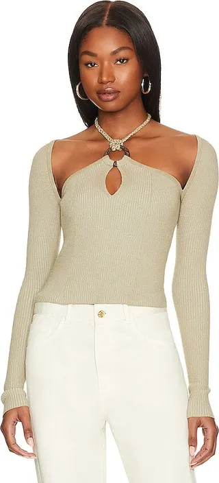 x REVOLVE Vella O Ring Halter Tie Top