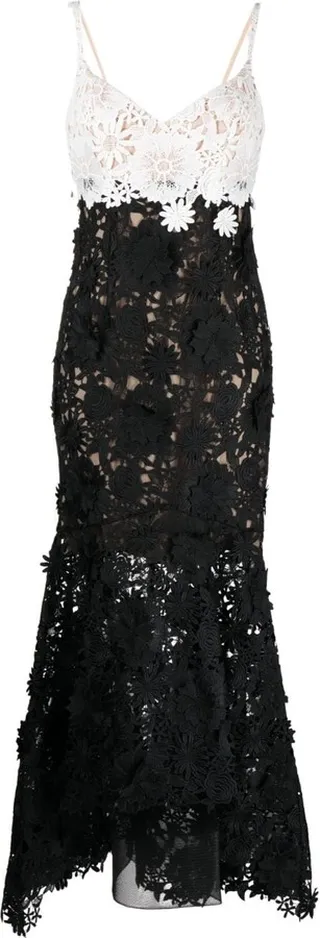 Dahlia two-tone lace gown