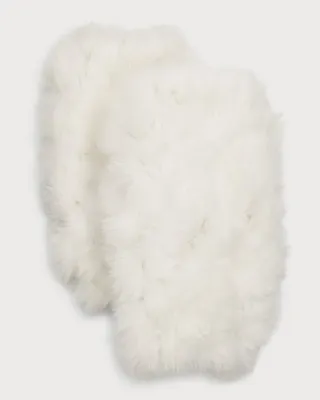 Faux Fur Fingerless Gloves