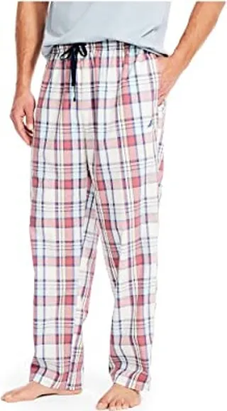 Nautica Men's Plaid Poplin Sleep Pant