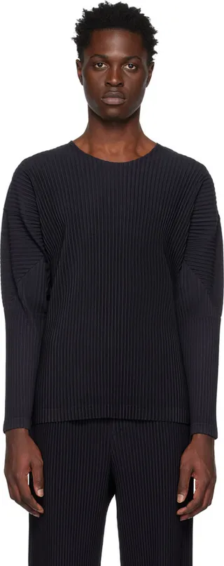 Homme Plissé Issey Miyake Brown Monthly Color January Long Sleeve T-Shirt