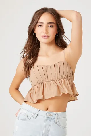 Peplum Cropped Cami