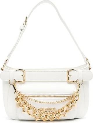 Chain-Link Detail Shoulder Bag