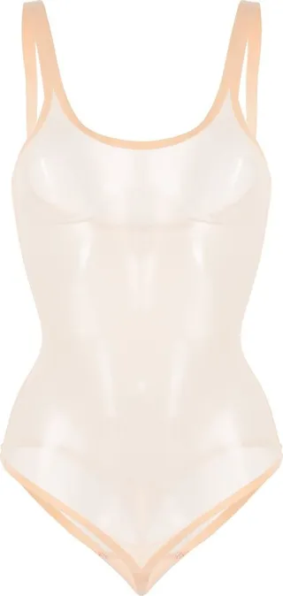Neutral Tulle Forming Bodysuit