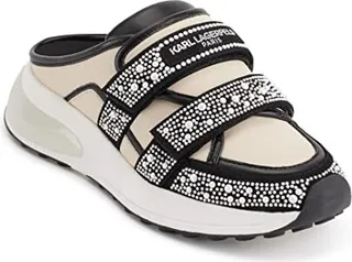 Karl Lagerfeld Paris Women's Devora Slip On Trendy Sneaker Mule