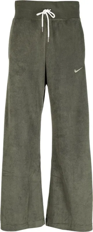 Wide-Leg Terry Track Pants