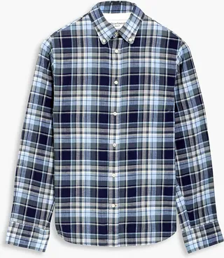 Antime checked cotton-poplin shirt