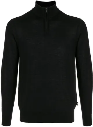 Zip-Up Funnel Neck Jumper