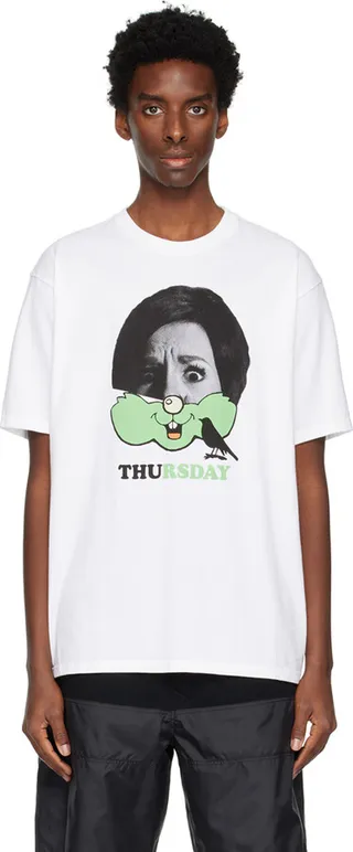 UNDERCOVER White Printed T-Shirt