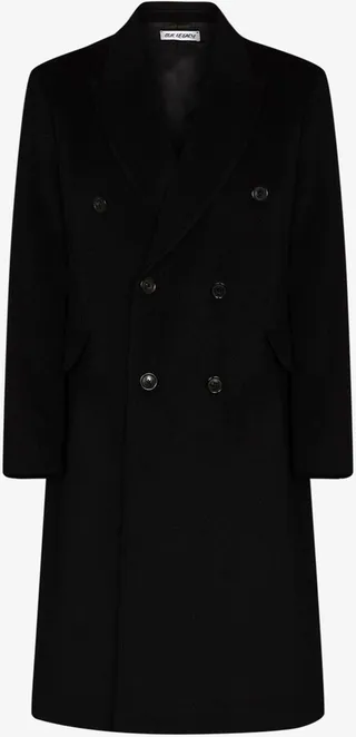 Whale Double-Breasted Wool Coat