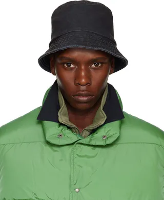 visvim Navy Dome Bucket Hat