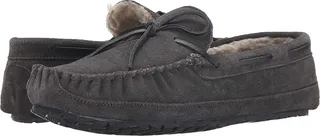 Minnetonka Casey Slipper (Charcoal) Men's Moccasin Shoes
