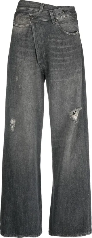 Koze asymmetric wide-leg jeans