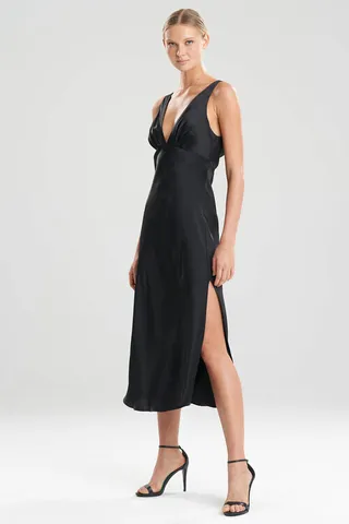 Key Essentials Silk V-Neck Gown