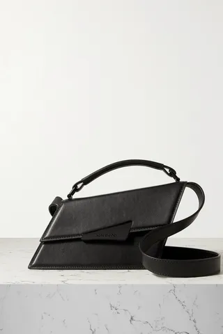 Acne Studios - Mini Asymmetric Leather Tote - Black