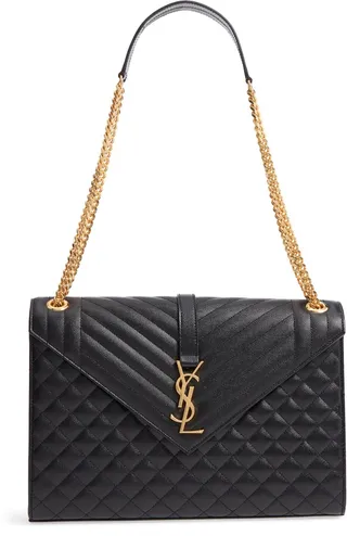 Large Envelope Calfskin Shoulder Bag