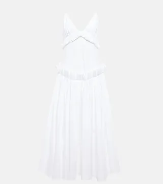 Andrina cotton twill slip dress