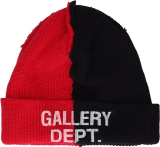 Wool & cashmere blend double beanie