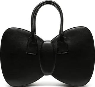 Bow-Shaped Leather Bag
