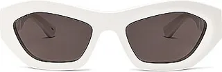 Bottega Veneta Rectangle Sunglasses in White