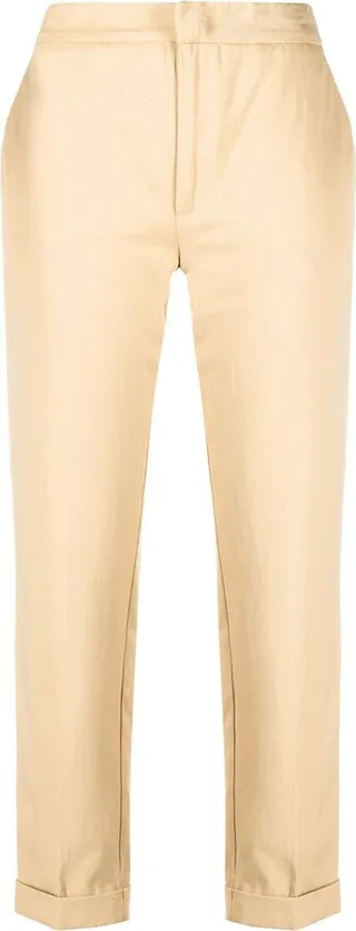Cropped Straight-Leg Trousers