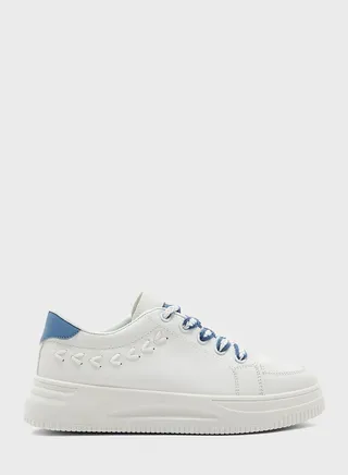 Detailed Lace Up Sneakers