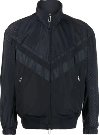 V-stripe-detail jacket