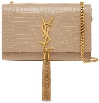 Small Kate Embossed Leather Shoulder Bag