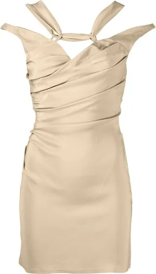 Twist-Detail Mini Dress