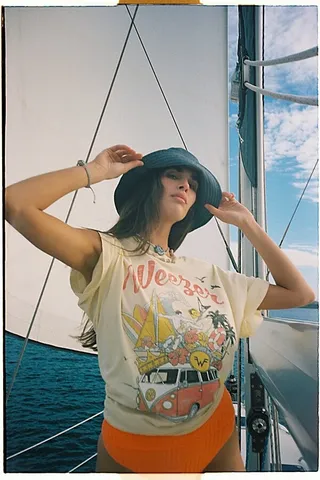 Weezer Collage Onesize Tee by Daydreamer at Free People
