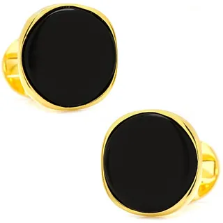 Cufflinks Inc. Classic Round Onyx Cufflinks