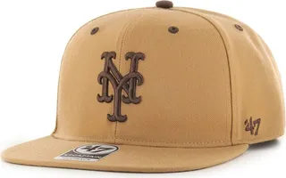 Men's '47 Brand Toffee New York Mets Captain Snapback Hat